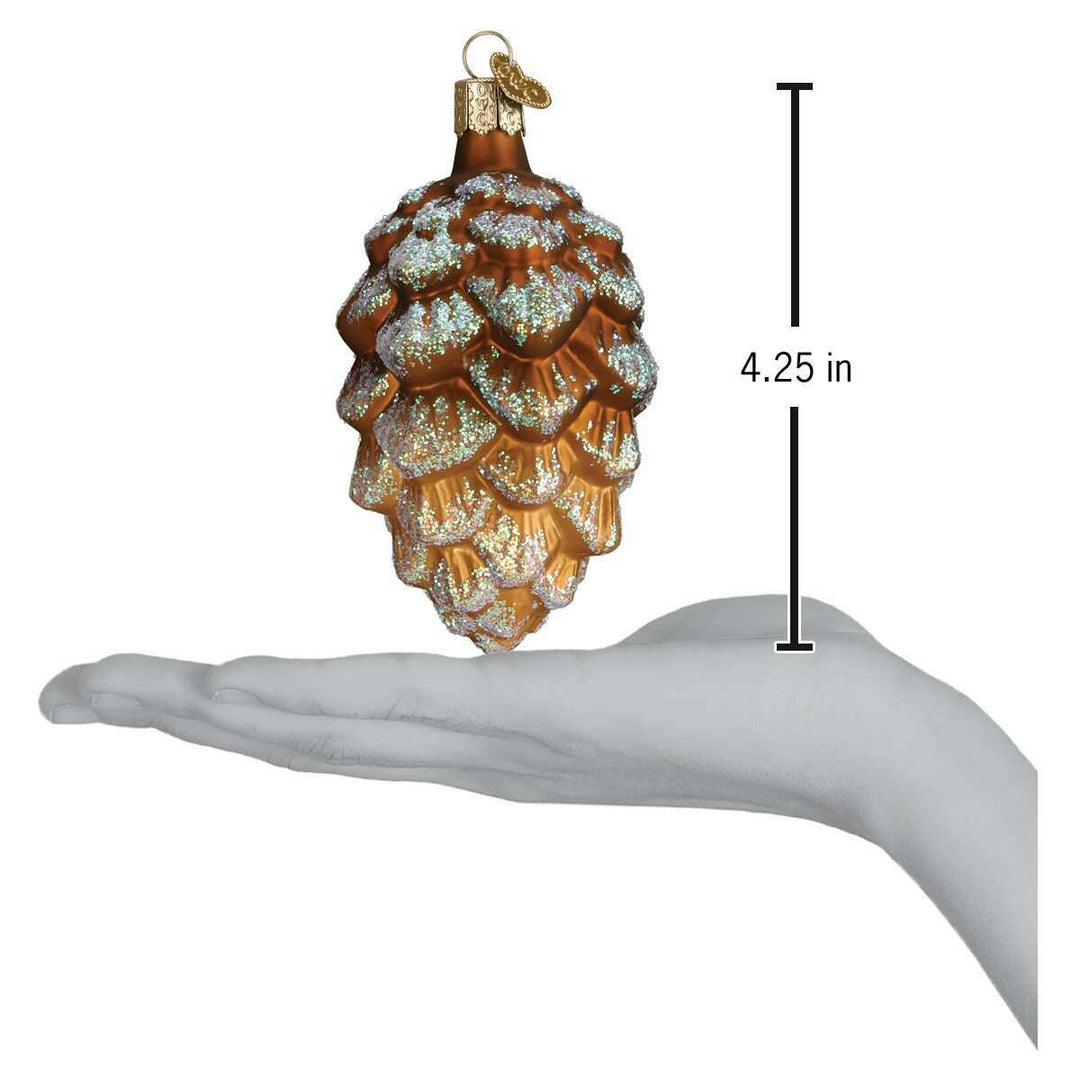 Old World Christmas Woodland Cone Blown Glass Ornament