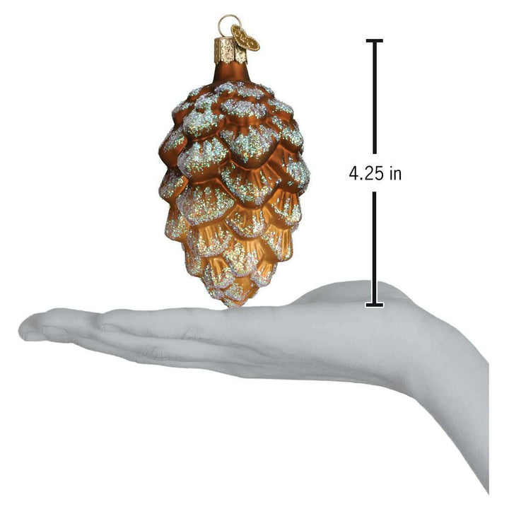 Old World Christmas Woodland Cone Blown Glass Ornament