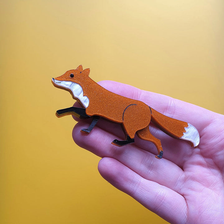 Woodland Fox Brooch by Cherryloco Jewellery 4