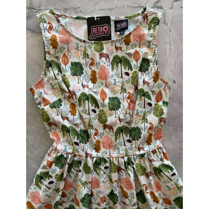 Woodland Vintage Dress in Cream