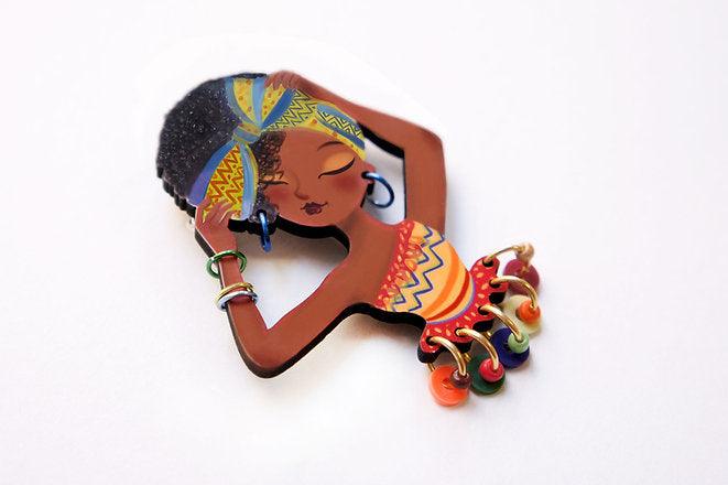 World Day of African Culture brooch by LaliBlue - Quirks!