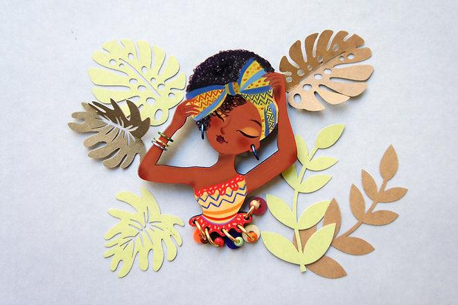 World Day of African Culture brooch by LaliBlue - Quirks!