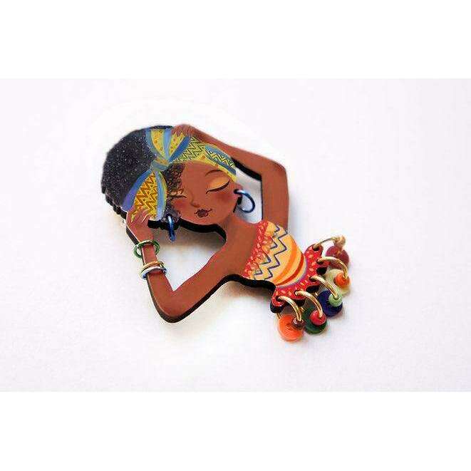World Day of African Culture brooch by LaliBlue - Quirks!