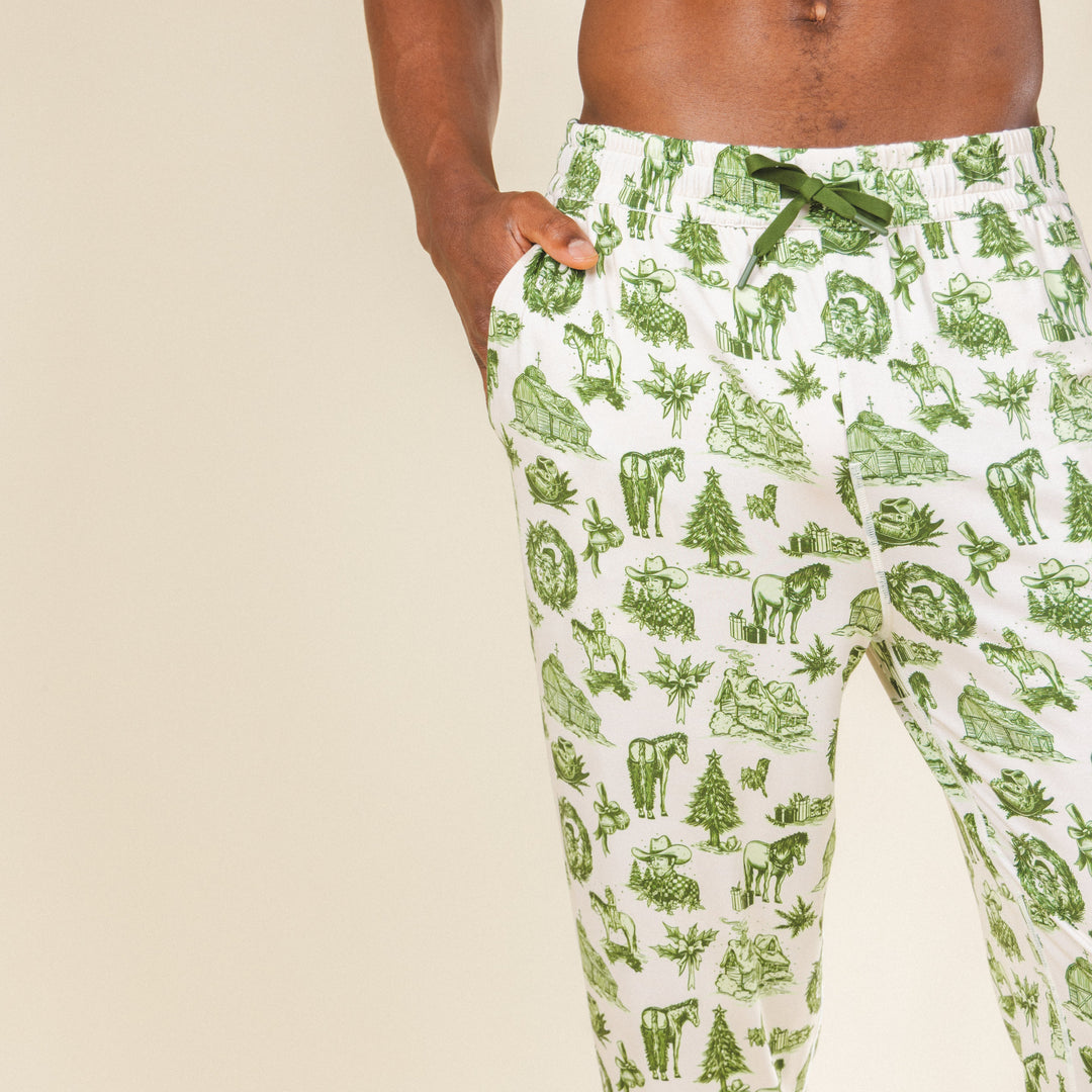 The Western Wonderland | Western Toile SleepDeep™ Men’s Pajama Joggers