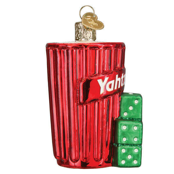 Old World Christmas Yahtzee Blown Glass Ornament