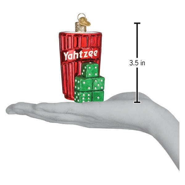 Old World Christmas Yahtzee Blown Glass Ornament