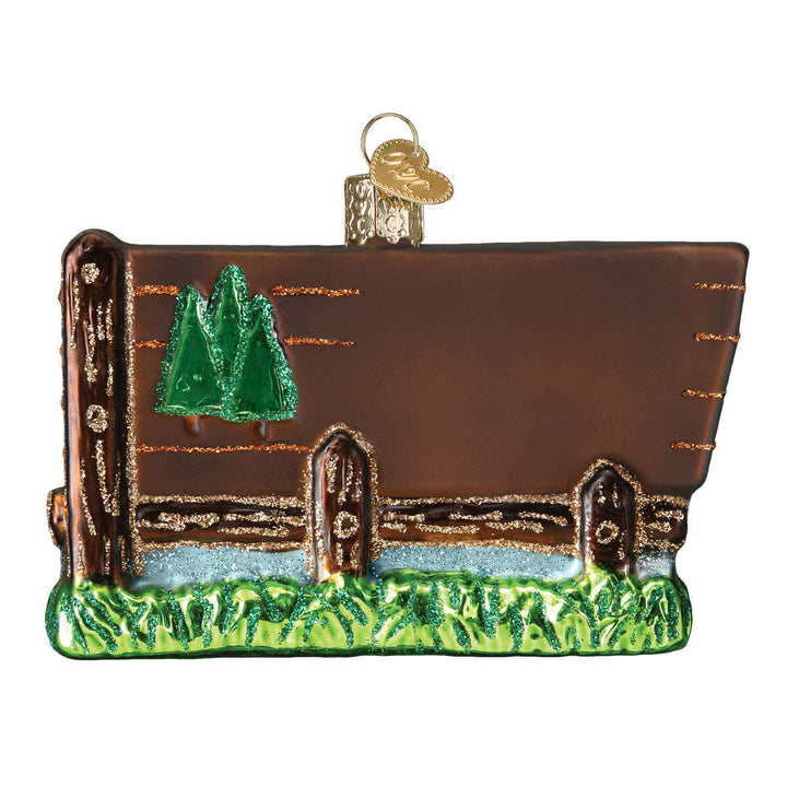 Old World Christmas Yellowstone National Park Blown Glass Ornament