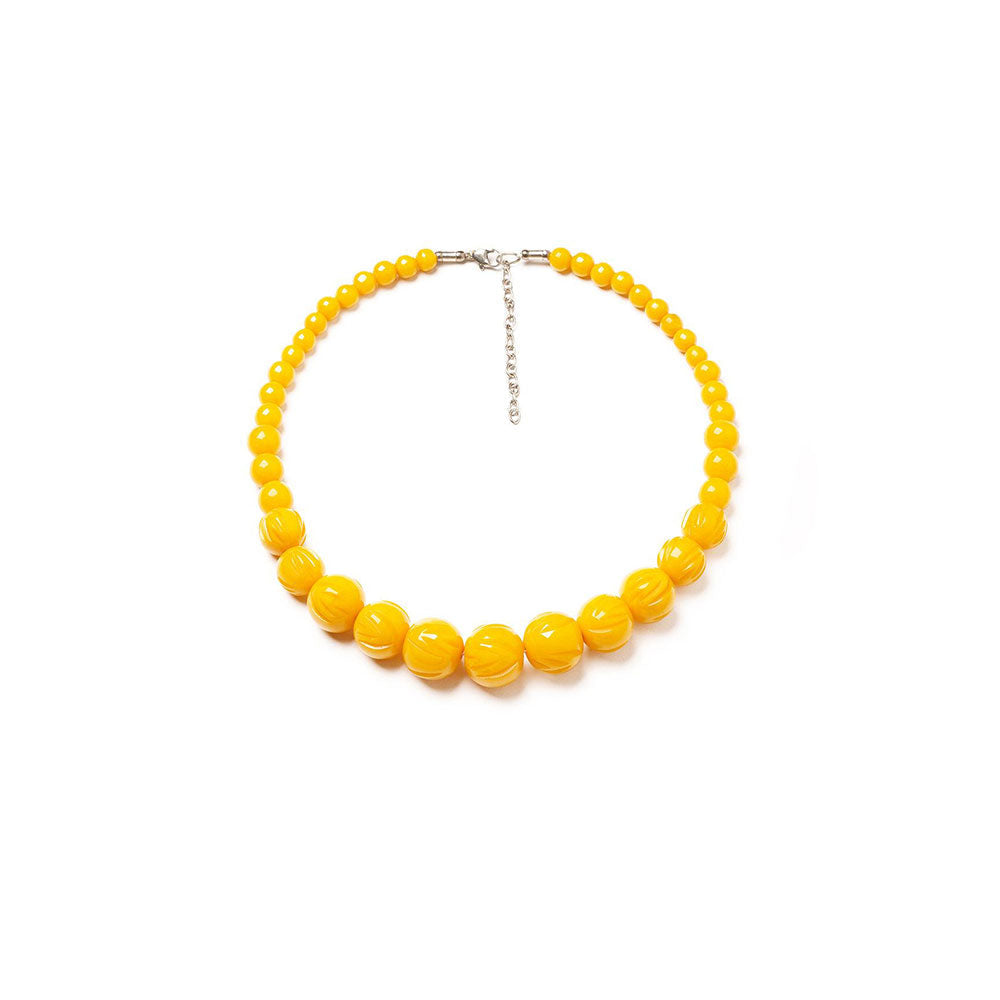 Yolk Heavy Carve Bead Necklace image