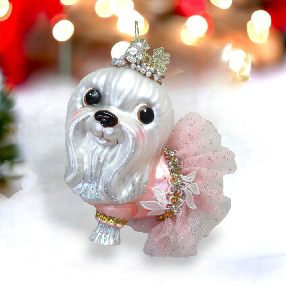 Yorkshire in Princess Costume Ornament Min/6 by December Diamonds 