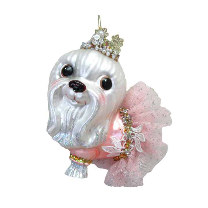 Yorkie in Princess Costume Ornament by December Diamonds