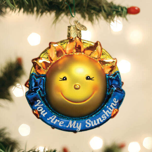 Old World Christmas You Are My Sunshine Blown Glass Ornament