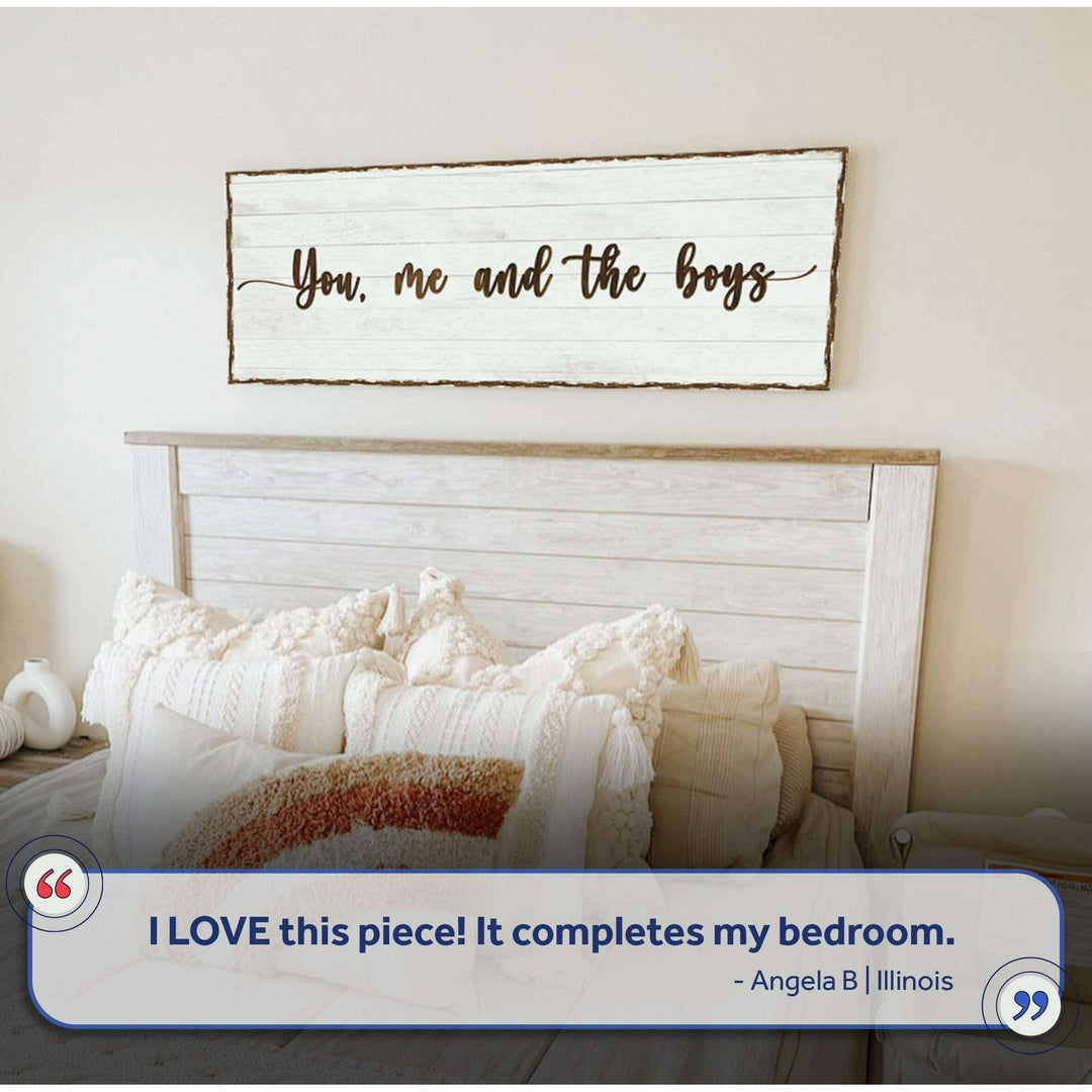 You, Me, And The Boys Family Sign