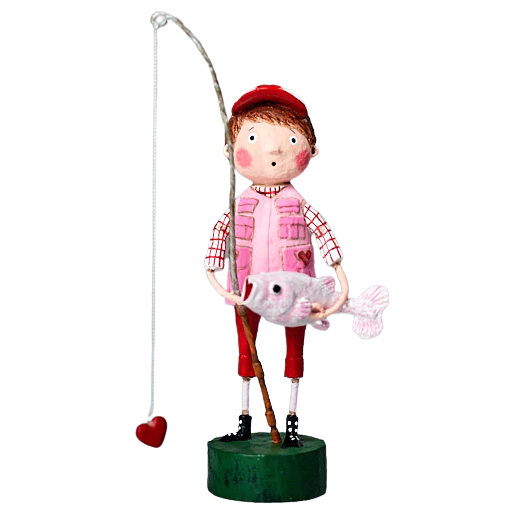 You're a Catch Valentine's Day Figurine by Lori Mitchell SHIPS DECEMBER