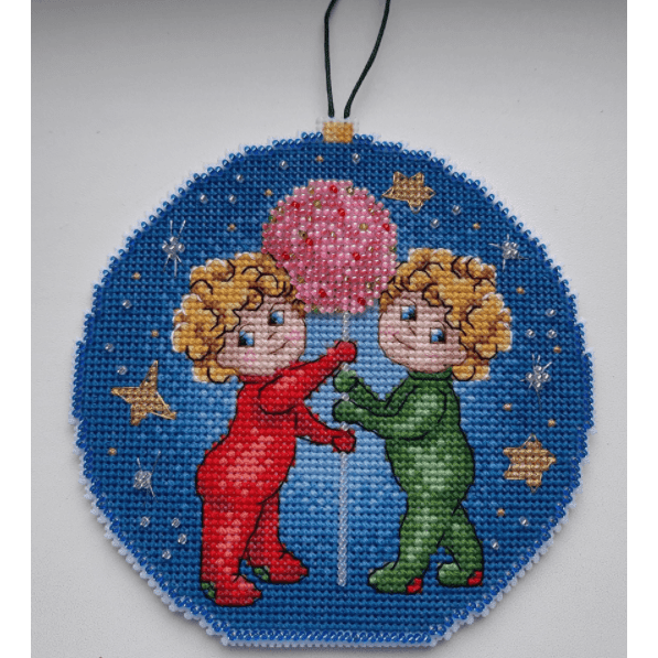Zodiac Signs. Gemini SR-694 Plastic Canvas Counted Cross Stitch Kit