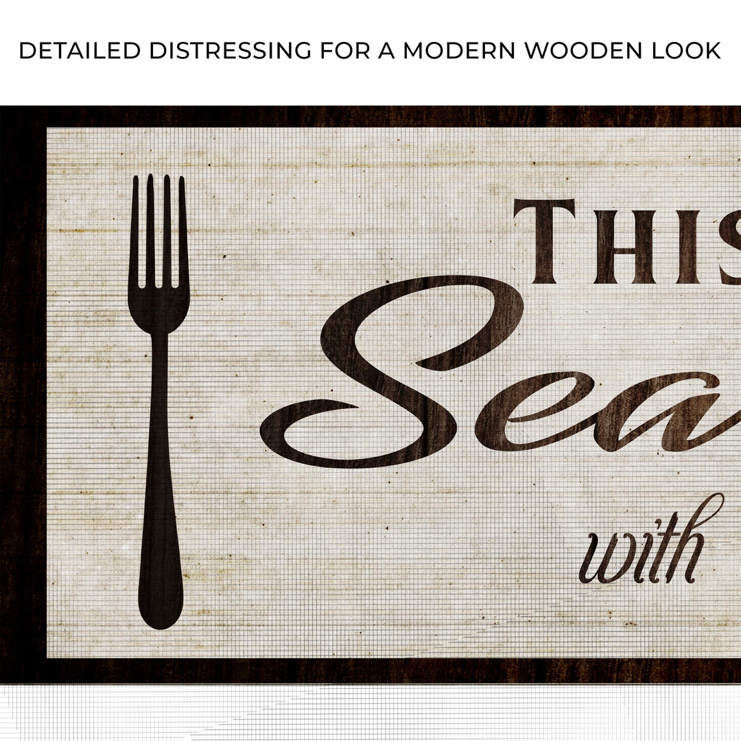 Kitchen Seasoned With Love Sign lll