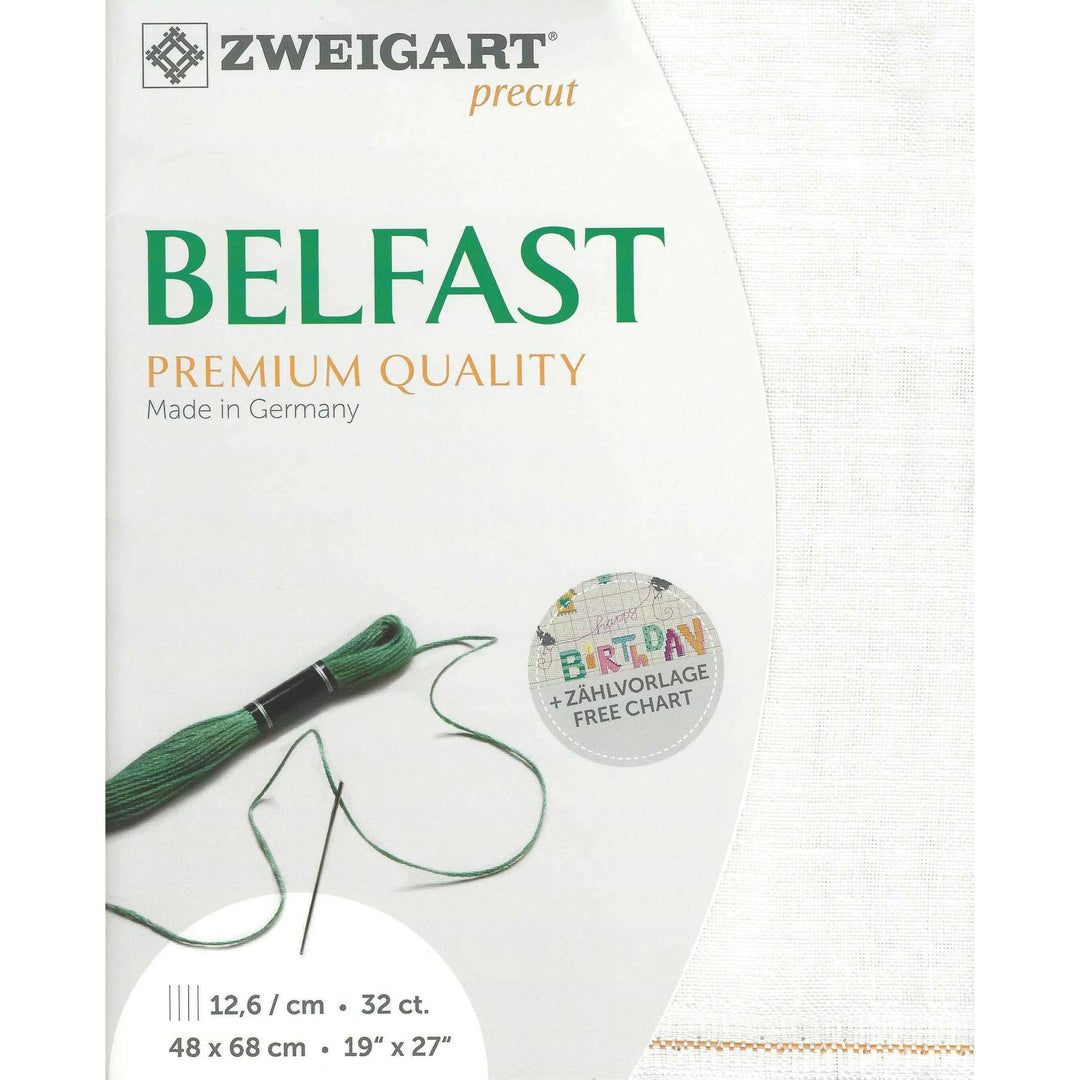 Zweigart Precut Belfast 32 count Antique White 3609/101