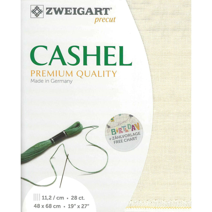 Zweigart Precut Cashel 28 count Soft Cream 3281/99
