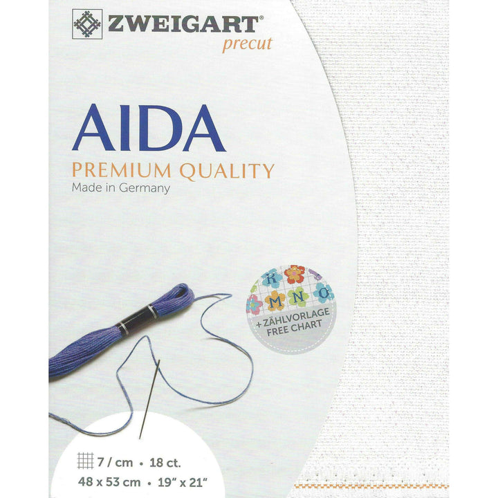 Zweigart Precut Fein-Aida 18 count Snow Glitter 3793/11