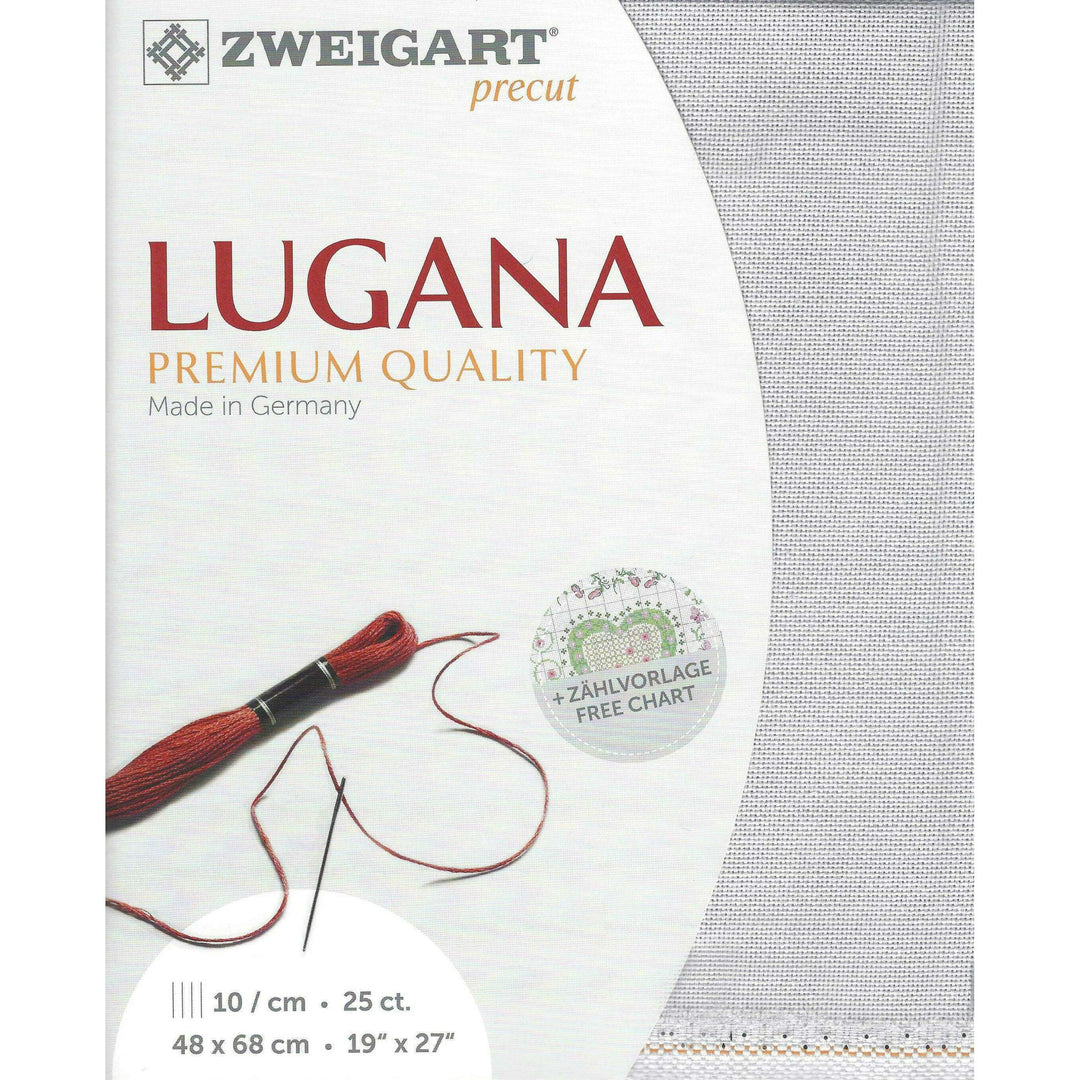 Zweigart Precut Lugana 25 count Silvery Moon 3835/7011