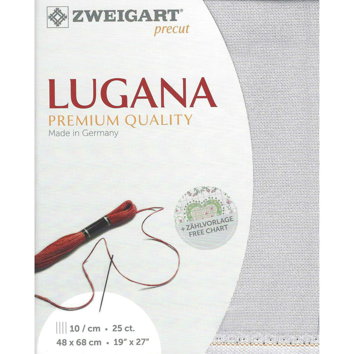 Zweigart Precut Lugana 25 count Silvery Moon 3835/7011