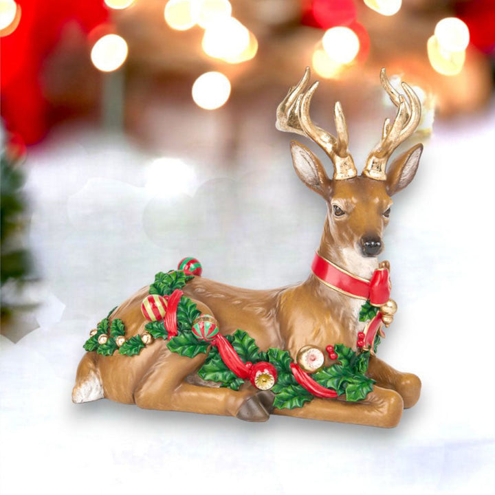 11" Deer w/Bauble Garland - NEW 2024 by December Diamonds image