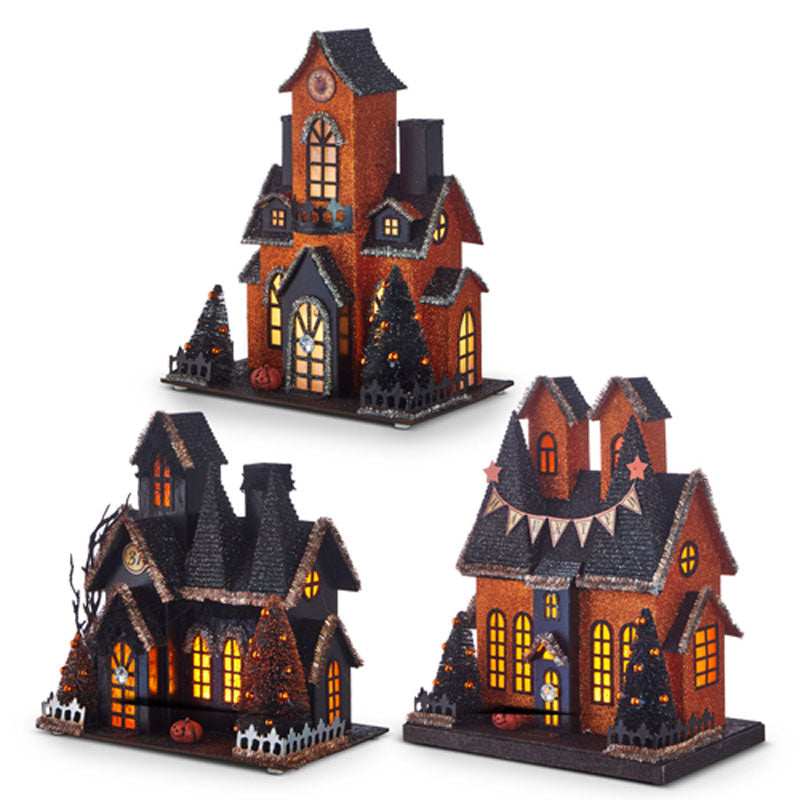 12.25" Lighted Haunted House  by Raz Imports image