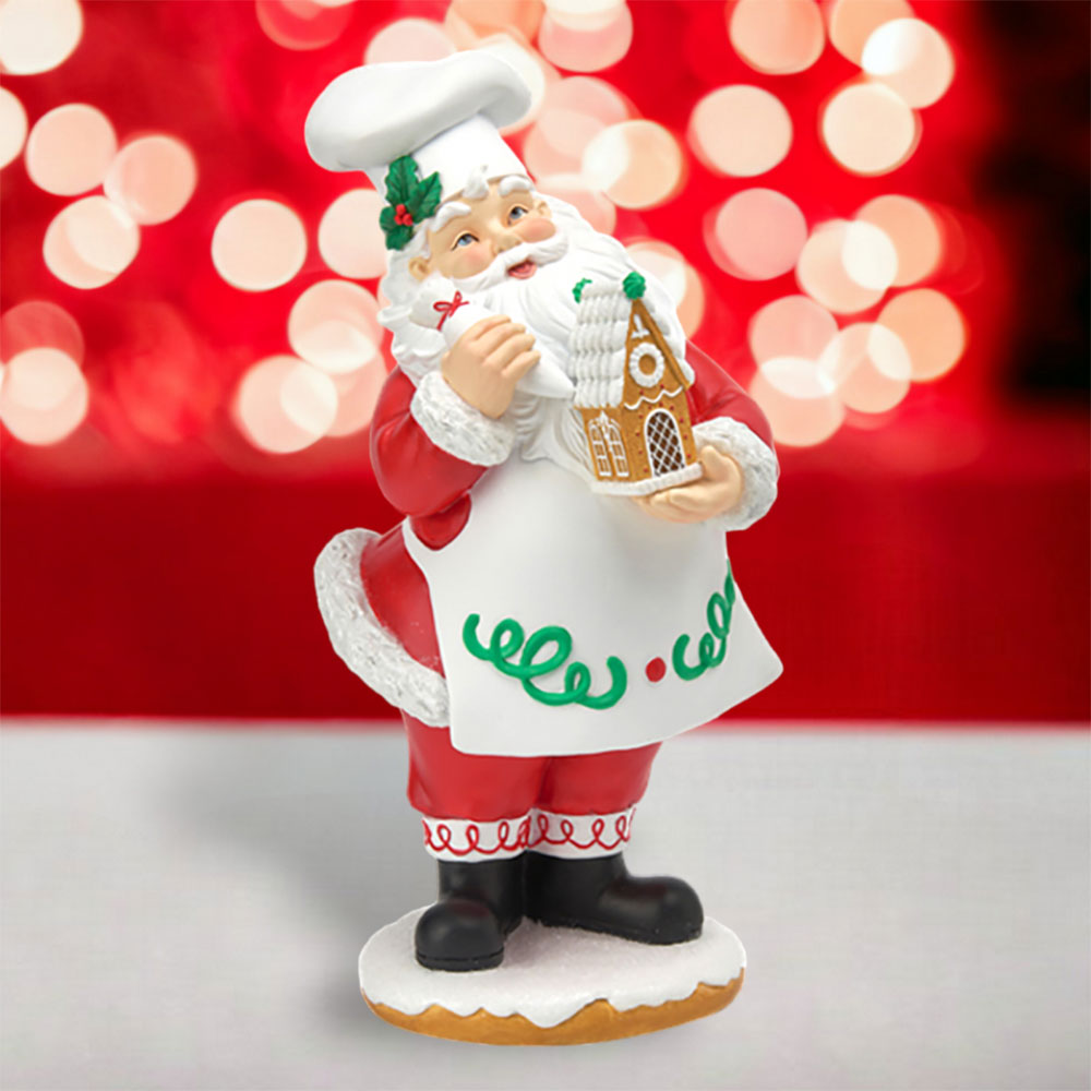 15" Sprinkles Santa w/Candy House by December Diamonds image