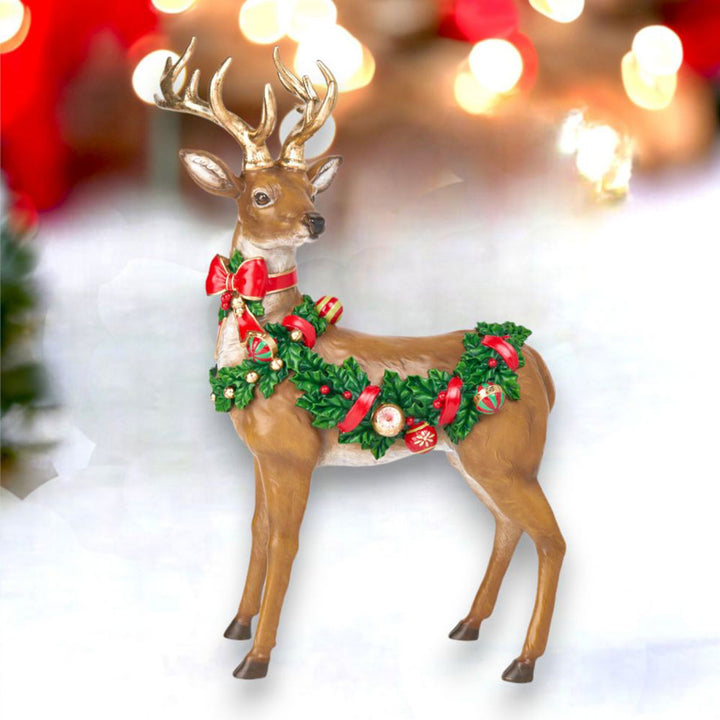 16" Deer w/Bauble Garland - NEW 2024 by December Diamonds image