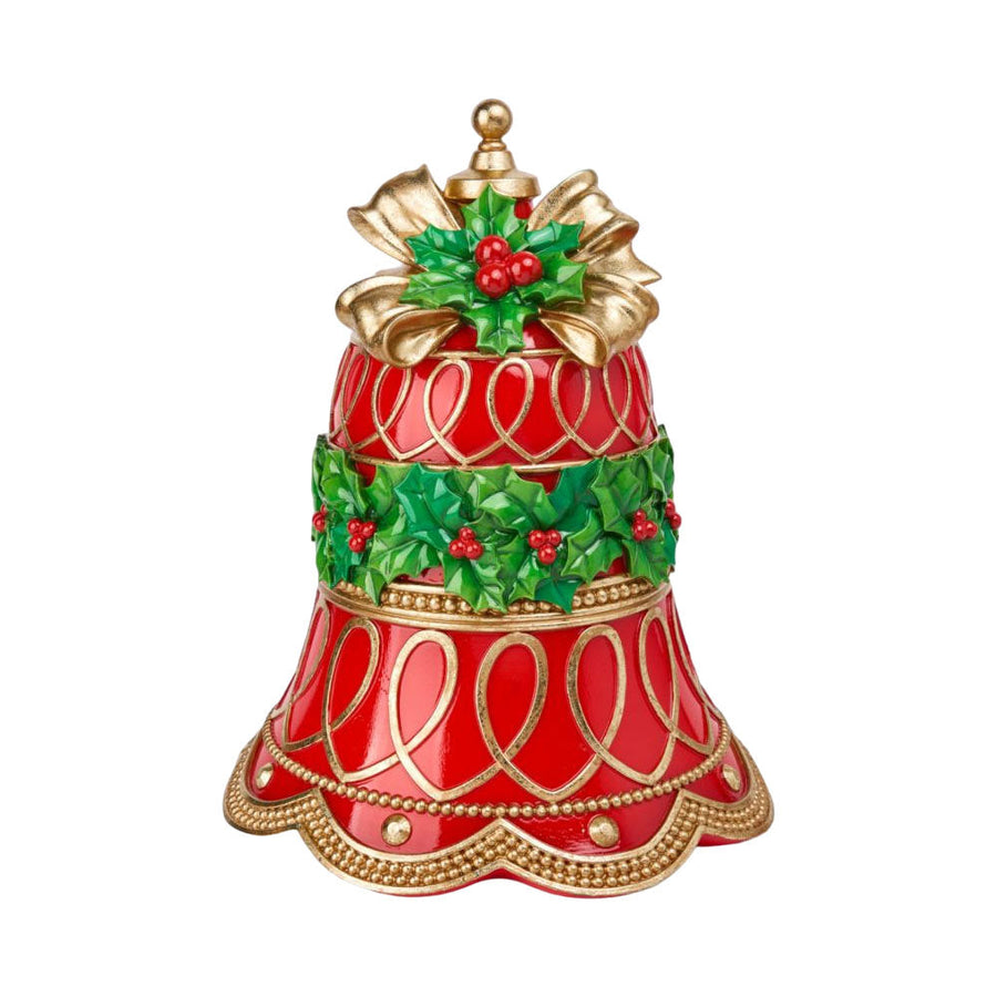 16" Vintage Red Bell Display - NEW 2024 by December Diamonds image