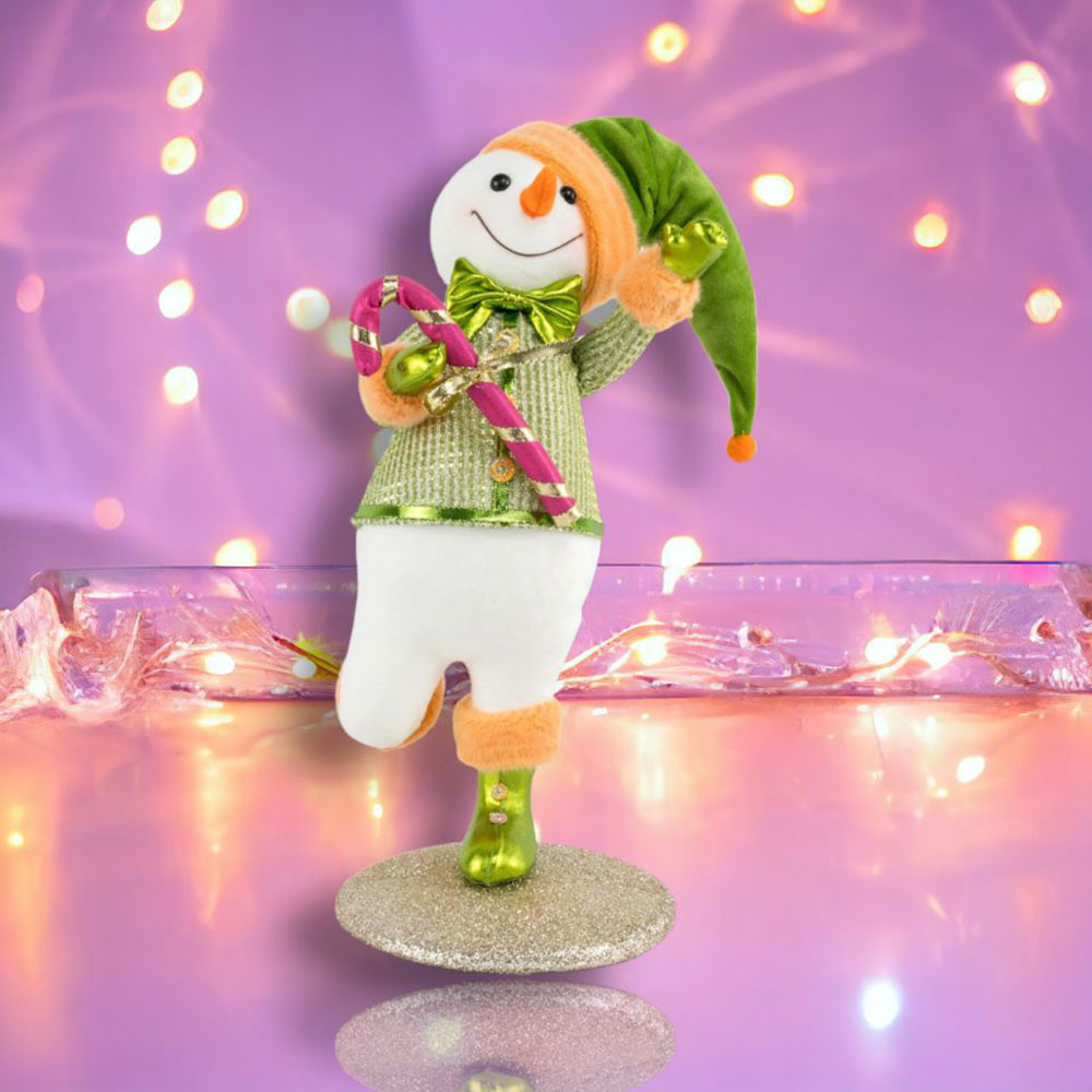 18.5" Snowman w/Green Hat - NEW 2024 by December Diamonds image