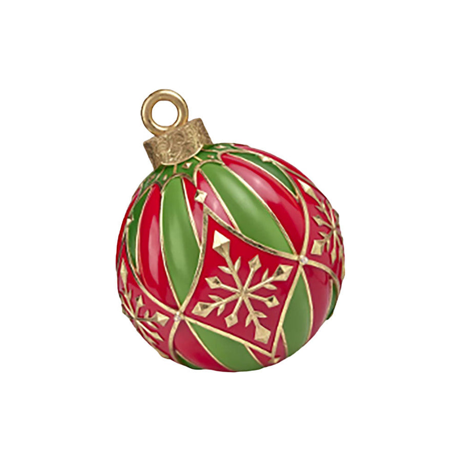 18" Red/Green LED Bauble Decor - Back in Stock 8/1/2023 by December Diamonds image