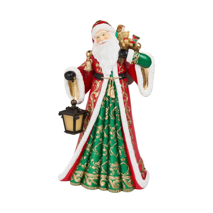 18" Red / Green Santa w/Lantern - NEW 2024 by December Diamonds image