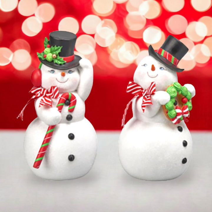 2 Asst 12" Jolly Snowman Couple by December Diamonds image