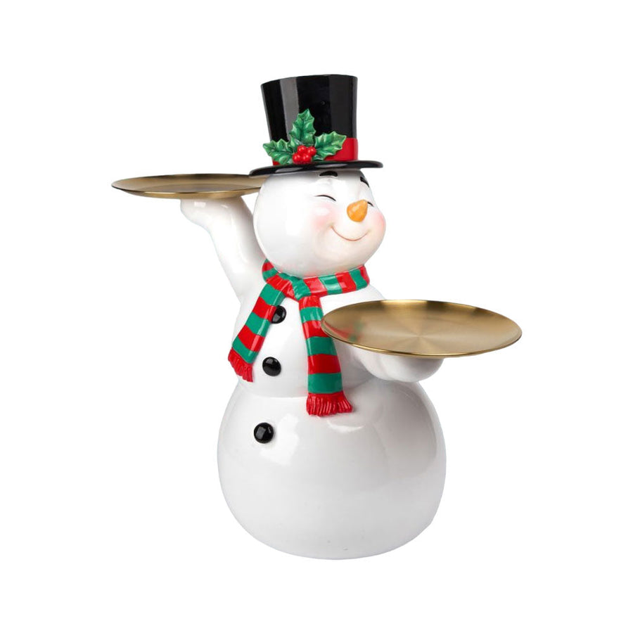 24" Vintage Snowman w/Serving Trays - NEW 2024 by December Diamonds image