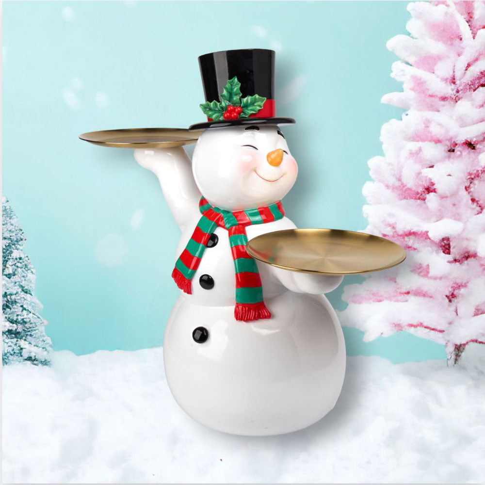 24" Vintage Snowman w/Serving Trays - NEW 2024 by December Diamonds image