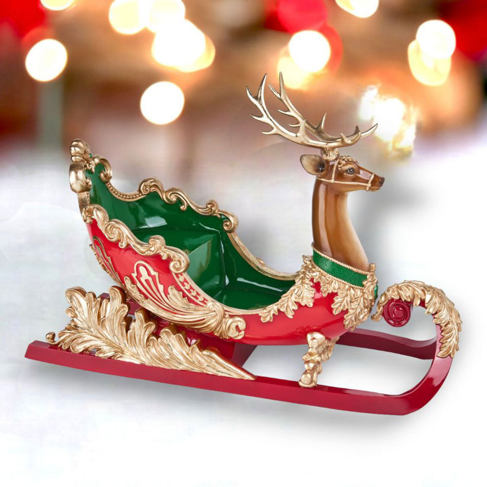 28" Reindeer Sleigh - NEW 2024 by December Diamonds image