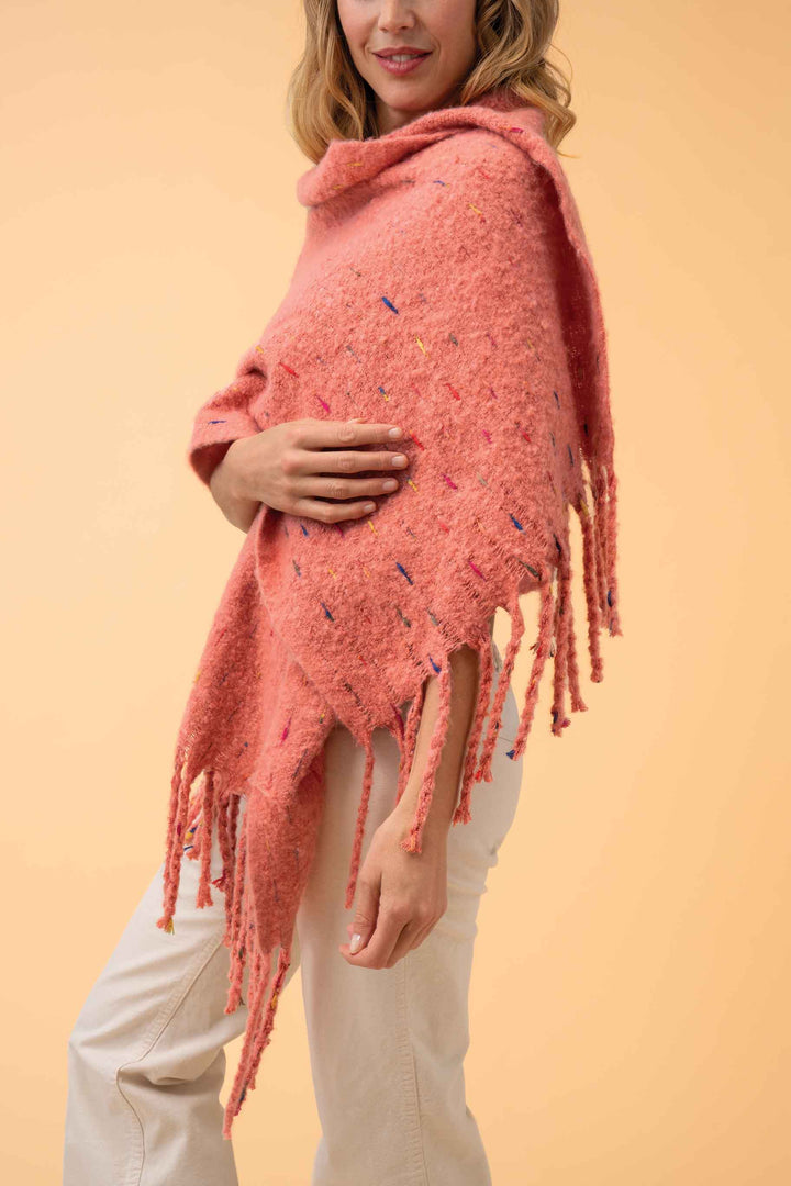 Kelda Cosy Scarf - Coral