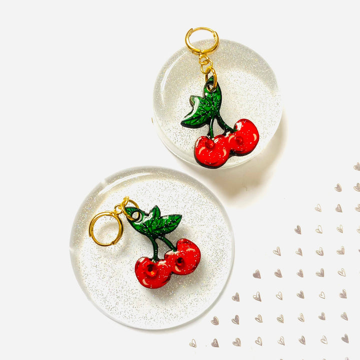 cherry earrings rosie rose parker