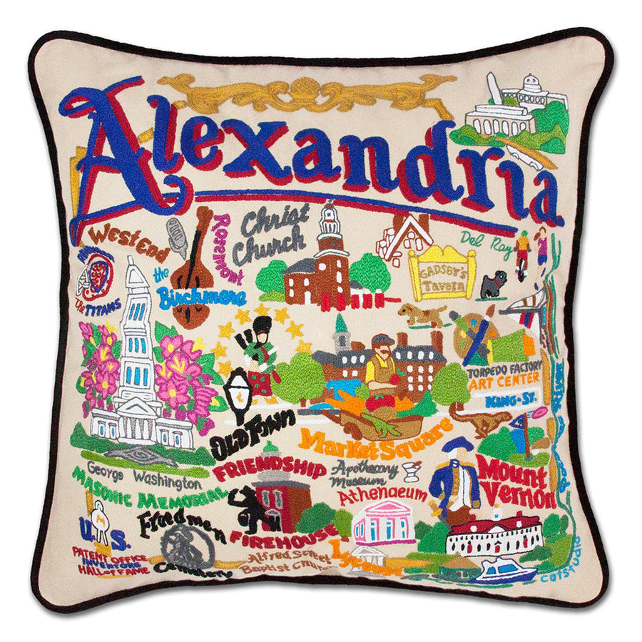 Alexandria Hand-Embroidered Pillow