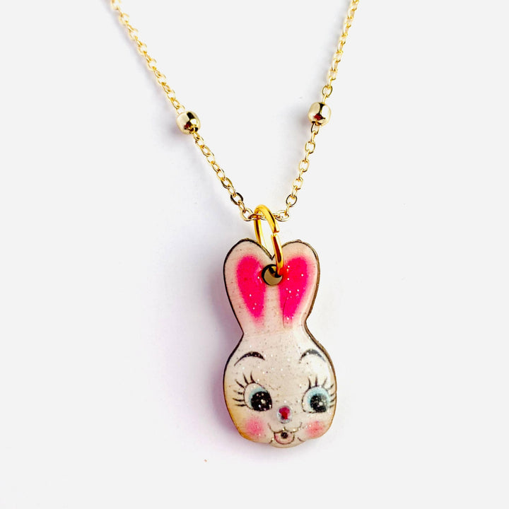 Easter Bunny Charm Necklace by Rosie Rose Parker