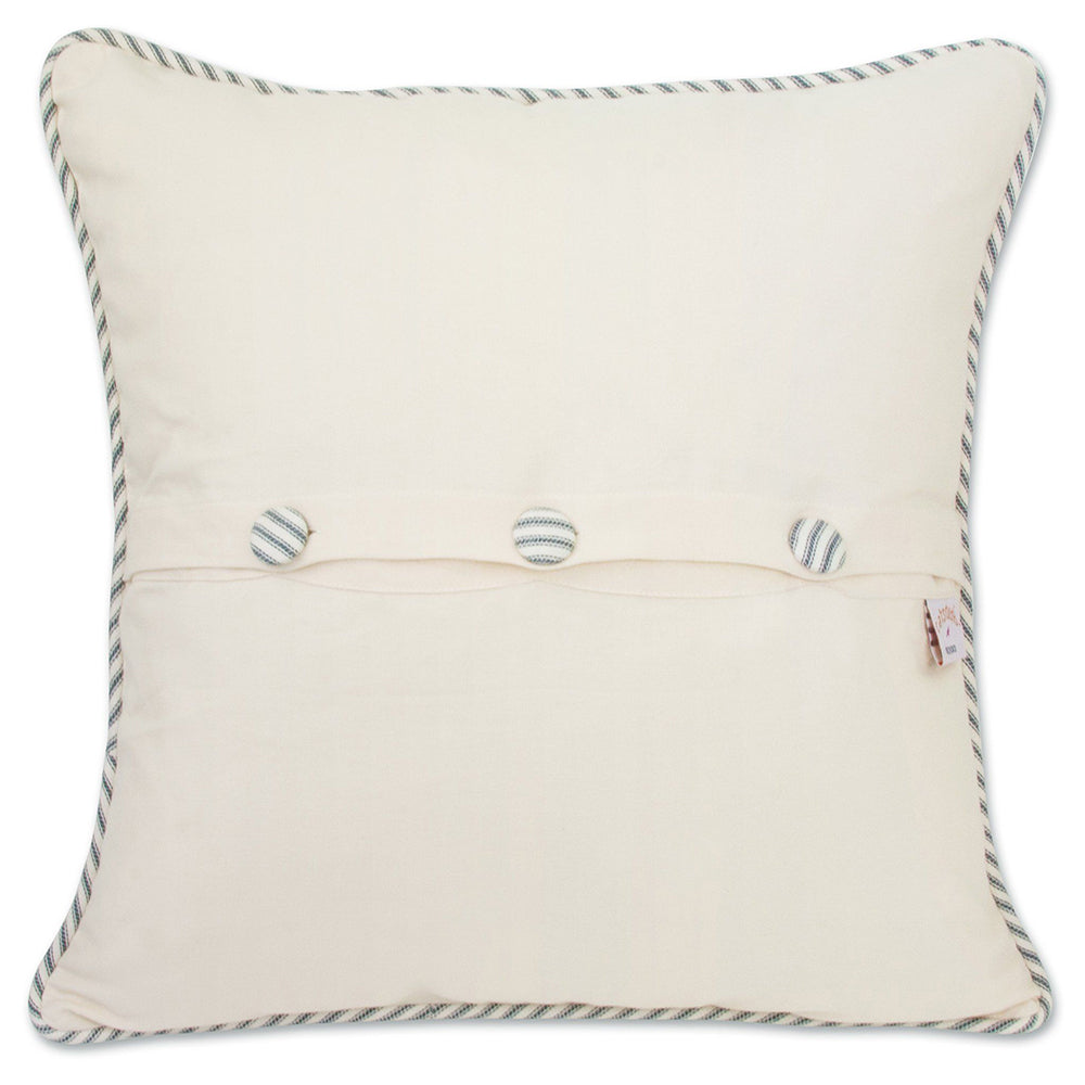 Bermuda Hand-Embroidered Pillow