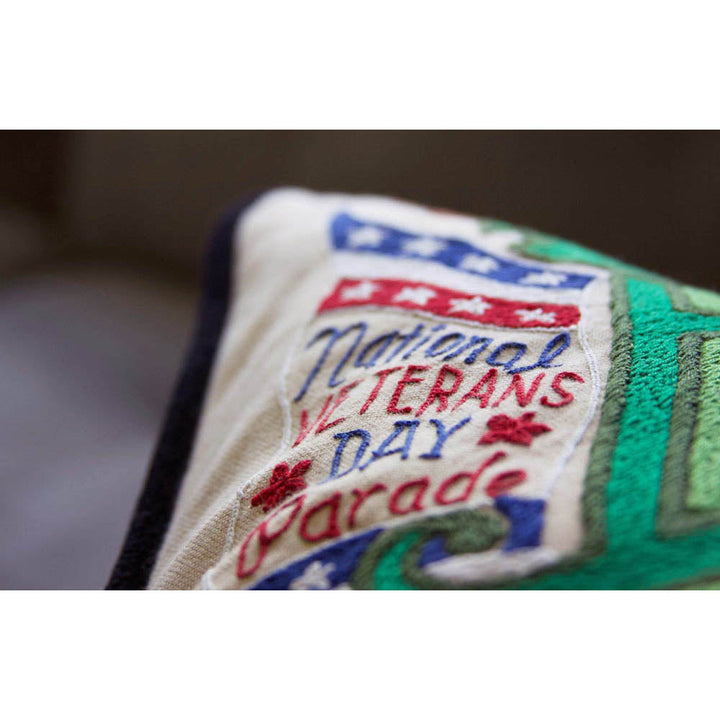 Birmingham Hand-Embroidered Pillow by CatStudio