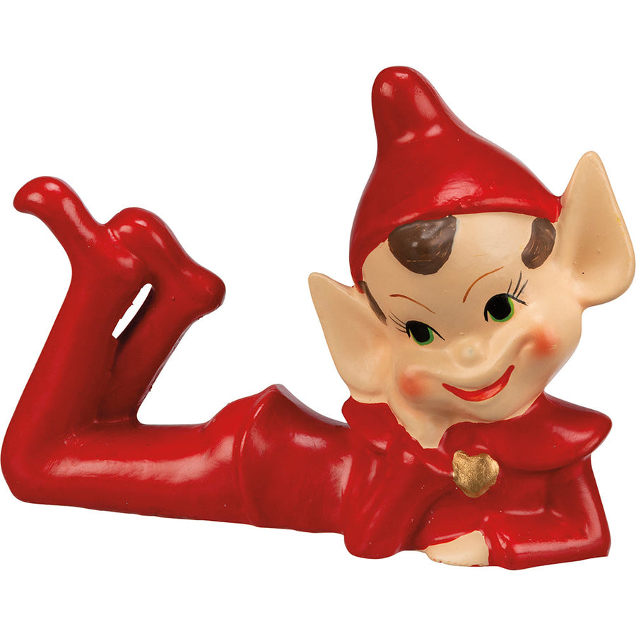 Boy Elf Figurine By Primitives by Kathy