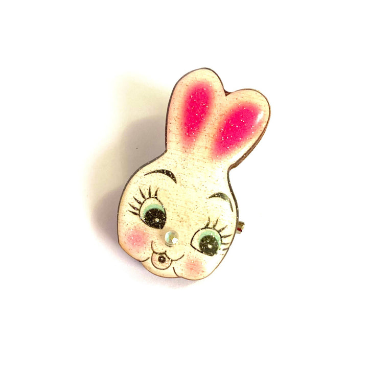 Dainty Easter Rabbit Pin/ Brooch by Rosie Rose Parker