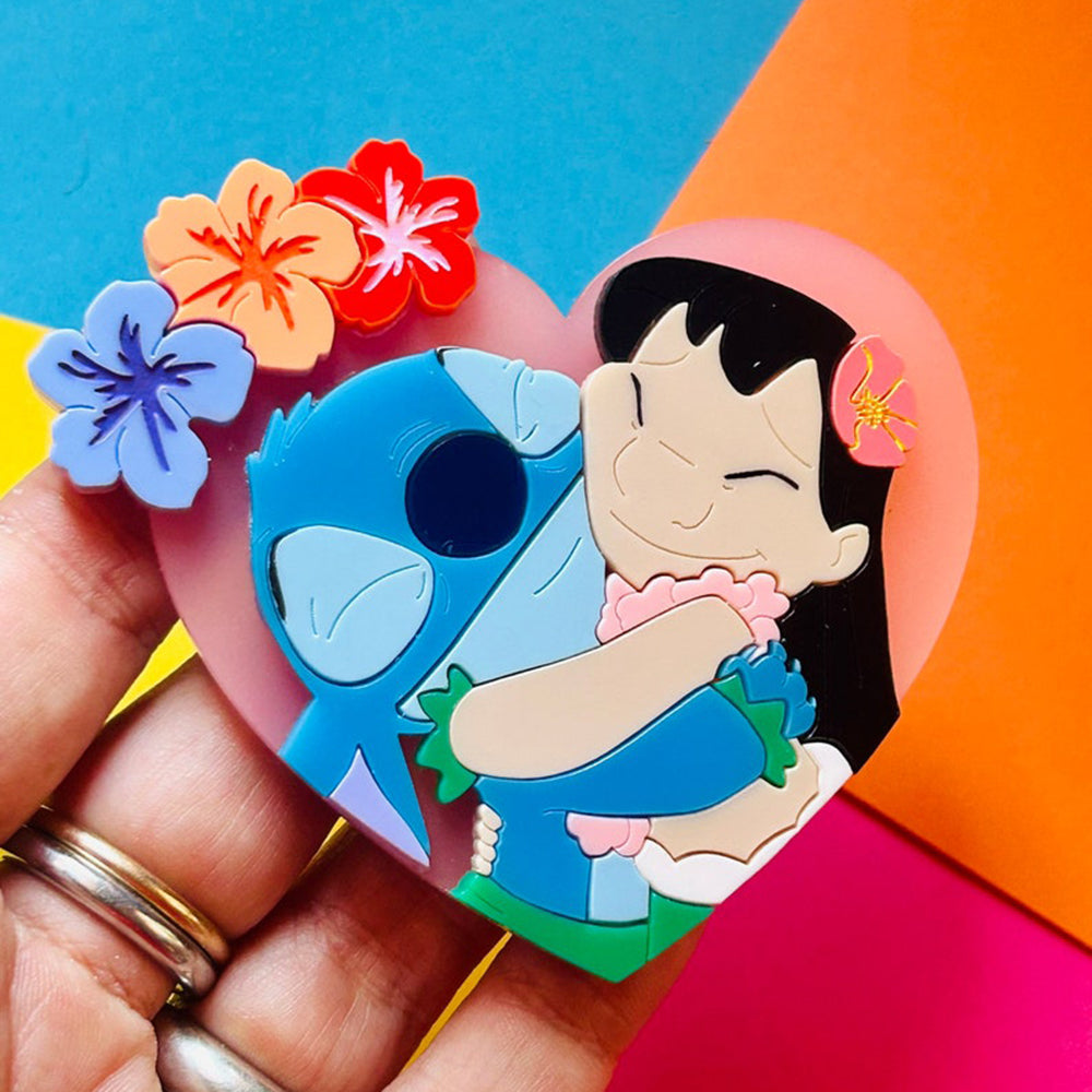 Cartoon Collection - "Best Friends Forever" Acrylic Brooch by Makokot Design