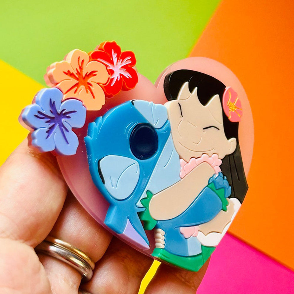 Cartoon Collection - "Best Friends Forever" Acrylic Brooch by Makokot Design