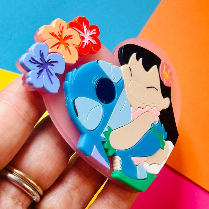 Cartoon Collection - "Best Friends Forever" Acrylic Brooch by Makokot Design