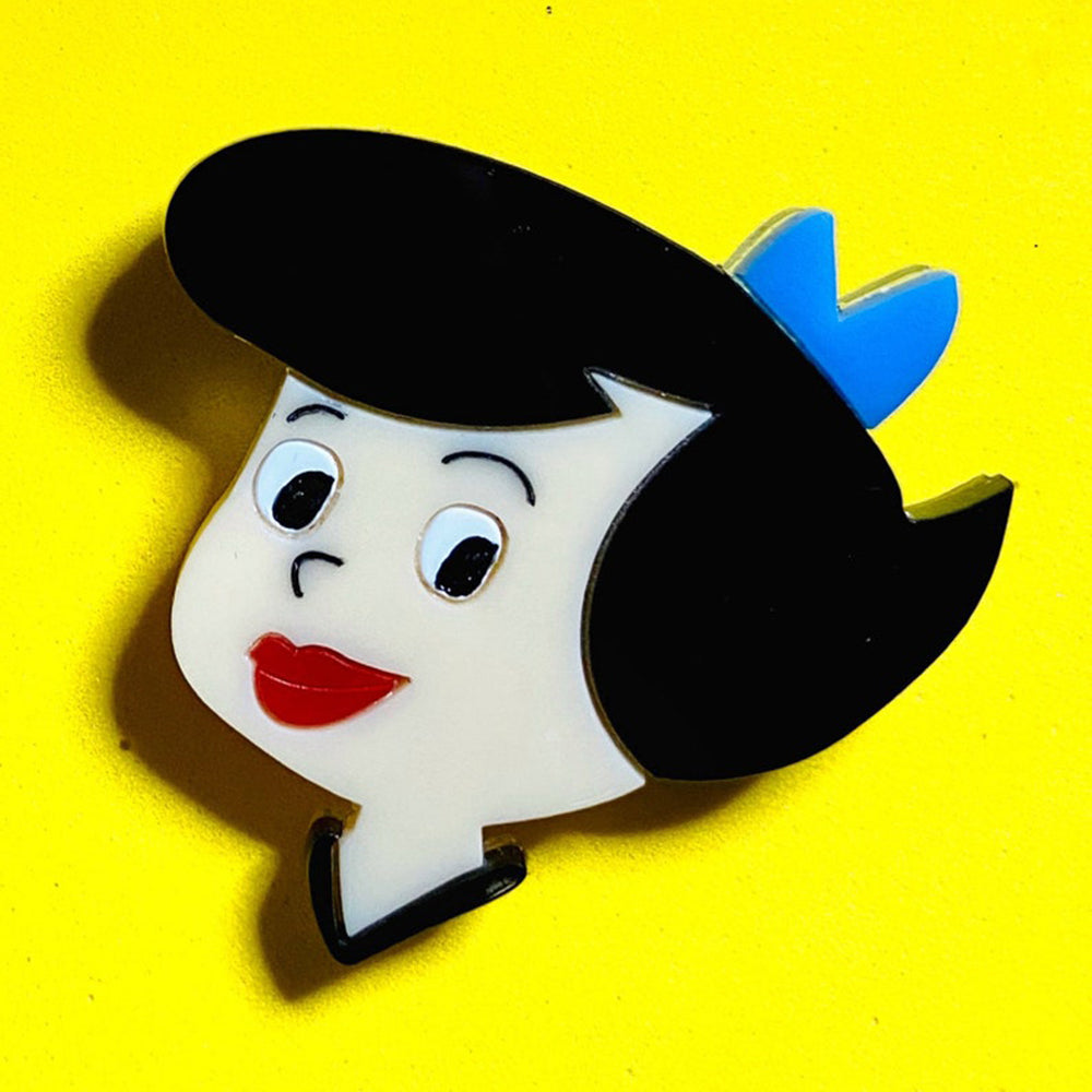 Cartoon Collection - Betty & Wilma Acrylic Brooch by Makokot Design