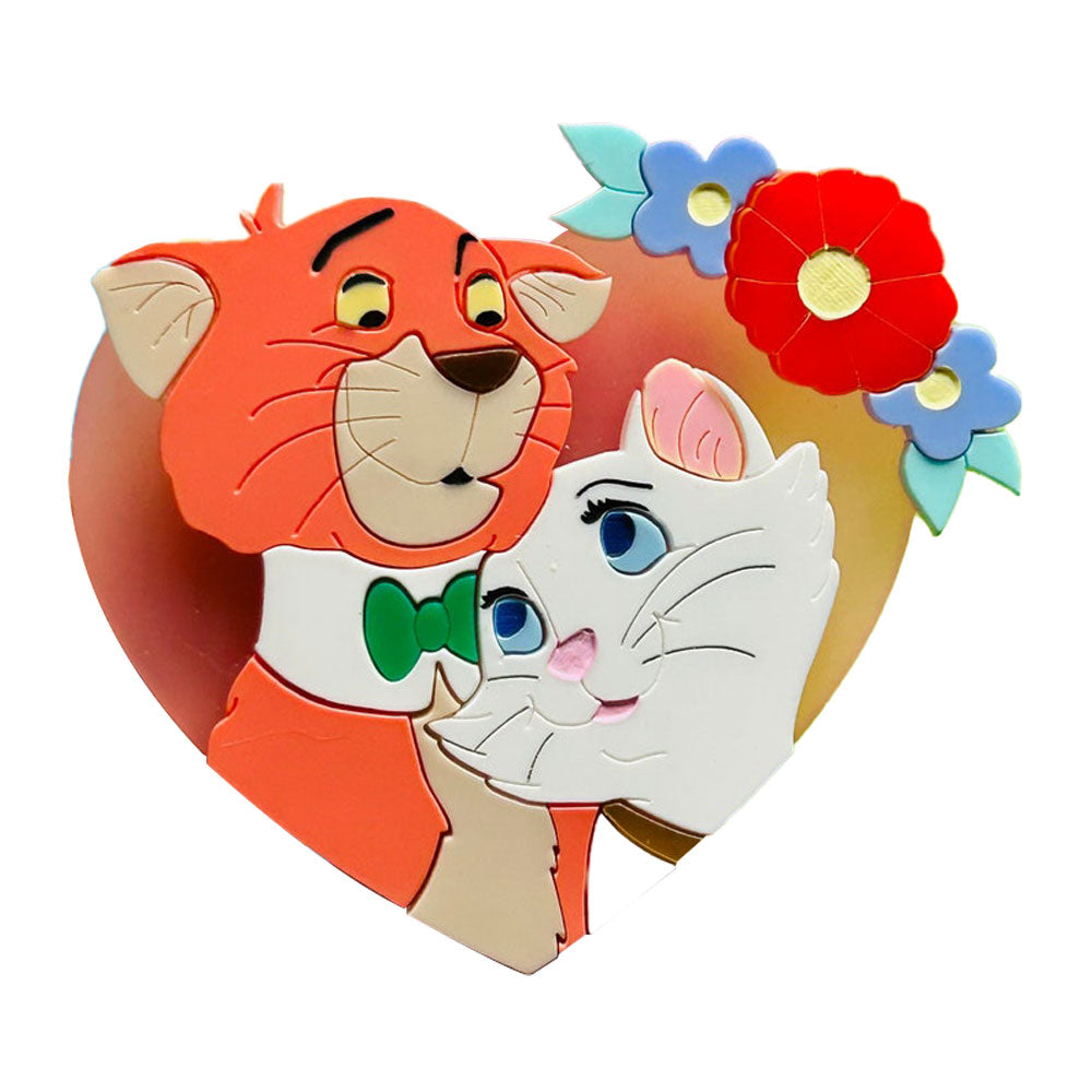 Cartoon Collection - Family Portrait Cats Acrylic Brooch by Makokot Design