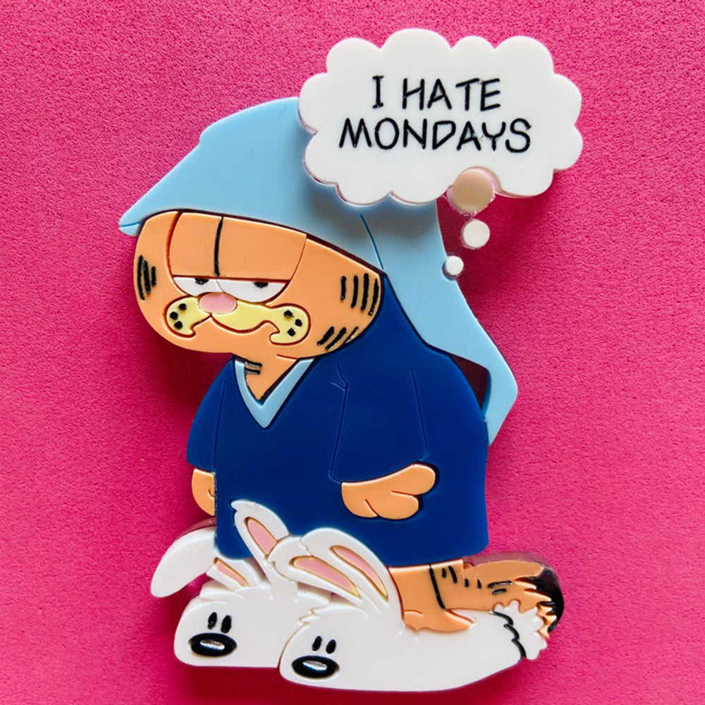 Cartoon Collection - Monday Struggle Acrylic Brooch by Makokot Design